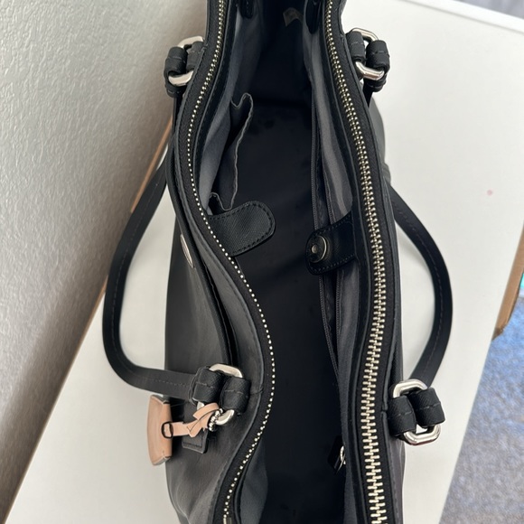 Black Leather Coach Purse - Picture 3 of 3